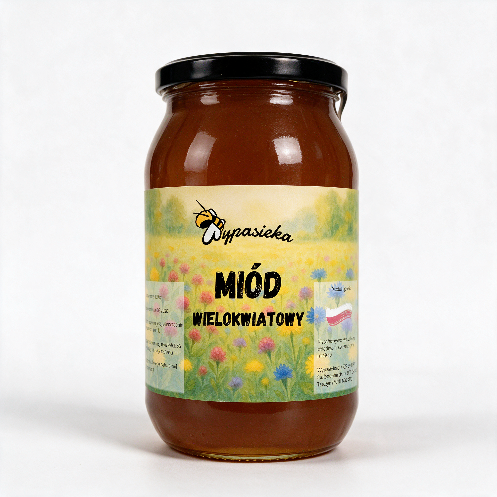 Miód wielokwiatowy 1,2 kg - obrazek 1