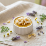 Świeca w białym pojemniku dekoracyjnym - obrazek 2